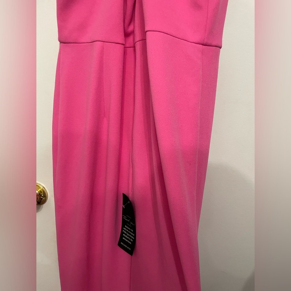 NWT Adrianna Papell Elegant Pink Evening Gown - Picture 8 of 8